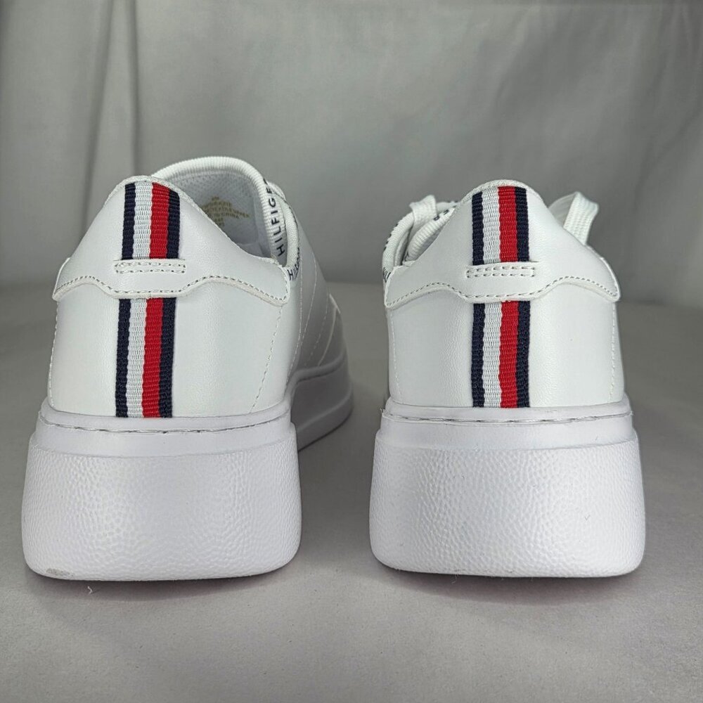 NWT Tommy Hilfiger Women's Grazie Lace up Fashion Sneakers, White, 8M - Picture 4 of 8
